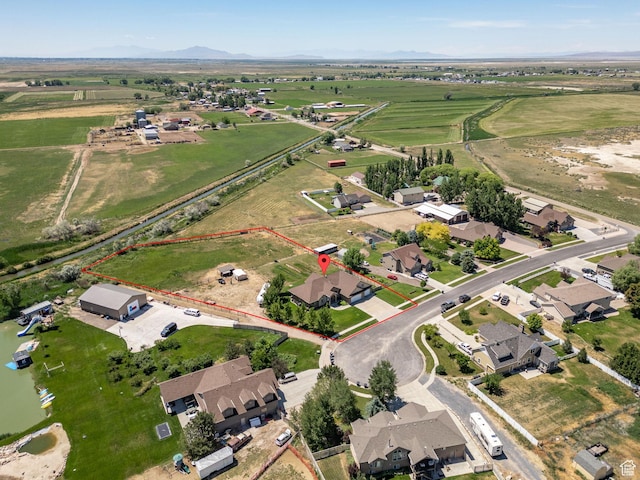 6613 W 200 N, Ogden, UT 84404 - aerial view of property's location featuring rural landscape and property boundaries highlighted