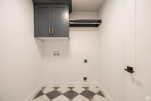 361 E Ventura Blvd, Tooele, UT 84074 - washroom with electric dryer hookup, cabinet space, and washer hookup