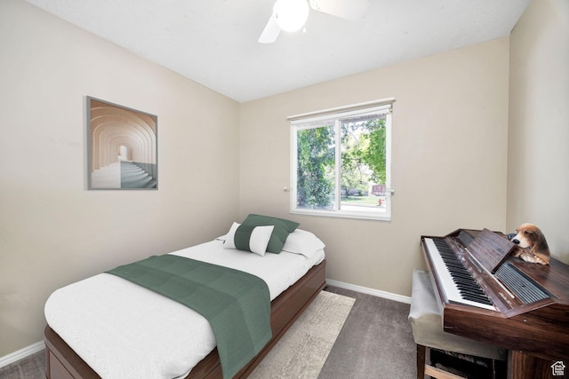 345 E 2475 N, North Logan, UT 84341 - carpeted bedroom with baseboards and ceiling fan