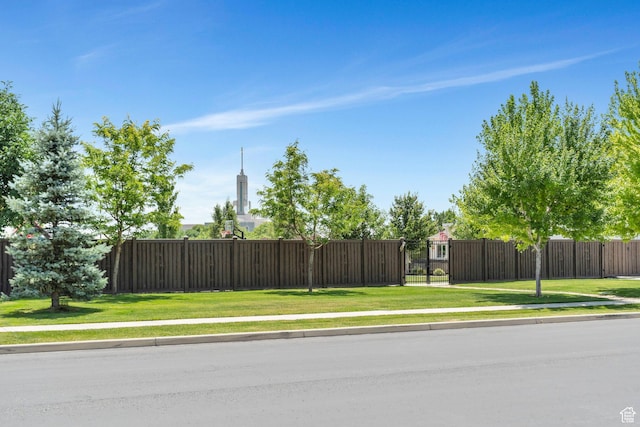 953 E 1000 N, American Fork, UT 84003 - view of asphalt street with sidewalks, curbs, and a gate