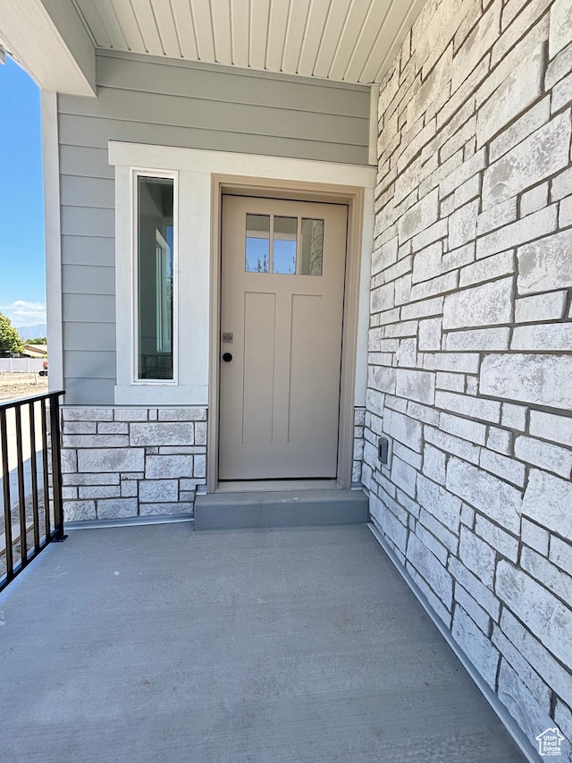 4683 S Roger View Ln W Unit 7, West Valley City, UT 84120 - entrance to property featuring stone siding