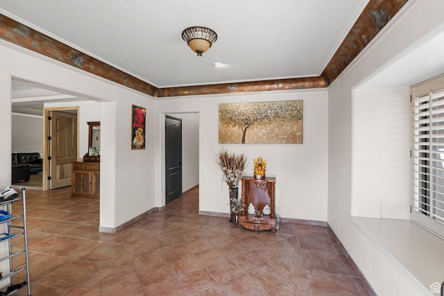 143 E 200 S, St George, UT 84770 - hallway with ornamental molding and tile patterned floors