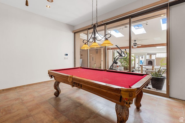 143 E 200 S, St George, UT 84770 - rec room with a skylight and pool table
