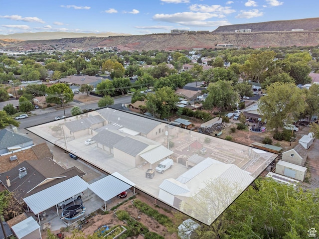 143 E 200 S, St George, UT 84770 - aerial perspective of suburban area featuring a mountainous background