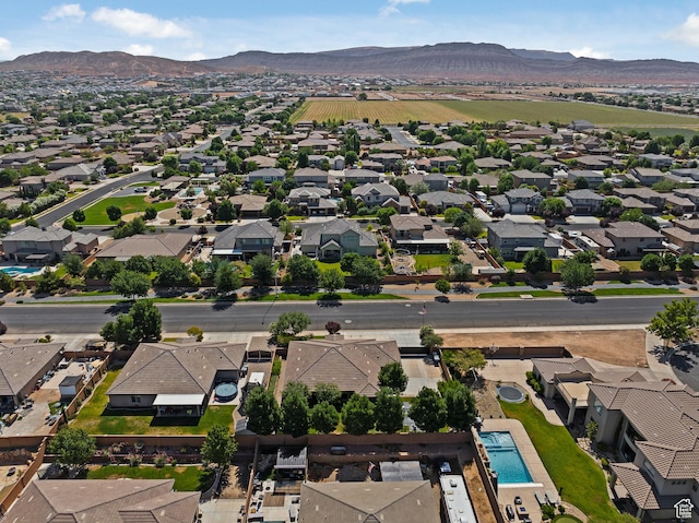 3342 S 240 W, Washington, UT 84780 - aerial perspective of suburban area with a mountain backdrop