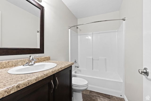 3342 S 240 W, Washington, UT 84780 - full bath featuring vanity,  shower combination, and stone finish floors