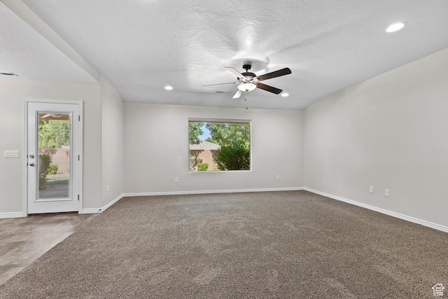 3342 S 240 W, Washington, UT 84780 - carpeted empty room featuring healthy amount of natural light, a ceiling fan, and recessed lighting
