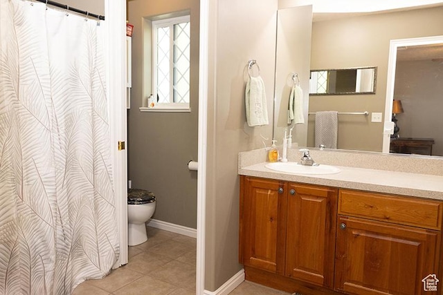 435 W Cobblestone Dr, Providence, UT 84332 - bathroom with vanity and tile patterned flooring