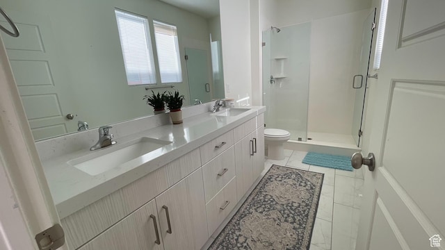 4678 W Vermillion Dr S, South Jordan, UT 84009 - bathroom with a shower stall and double vanity