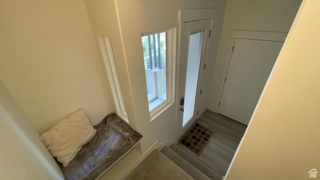 4678 W Vermillion Dr S, South Jordan, UT 84009 - doorway featuring wood finished floors and baseboards