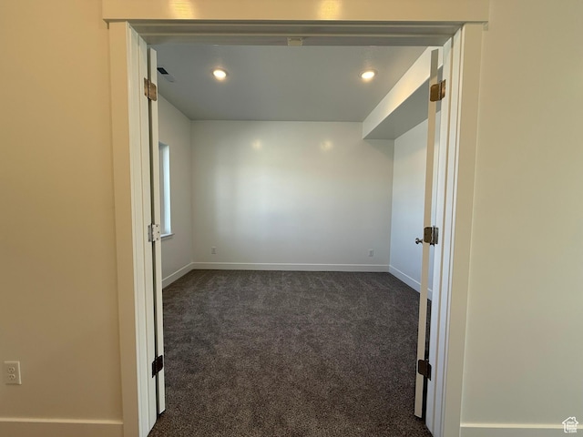 3298 S 1000 W, Nibley, UT 84321 - spare room with dark colored carpet and recessed lighting