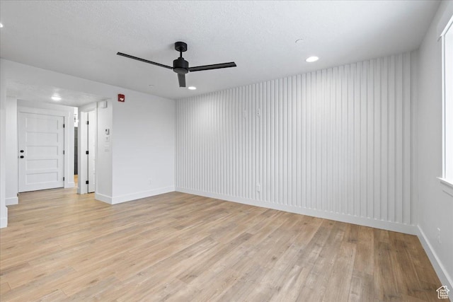 2230 S 635 W Unit C, Perry, UT 84302 - empty room with a ceiling fan, light wood-style flooring, and recessed lighting