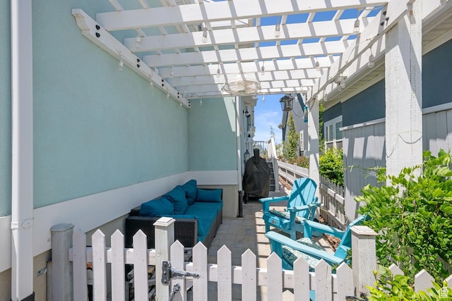 6447 W Arranmore Dr, South Jordan, UT 84009 - view of patio / terrace featuring a pergola