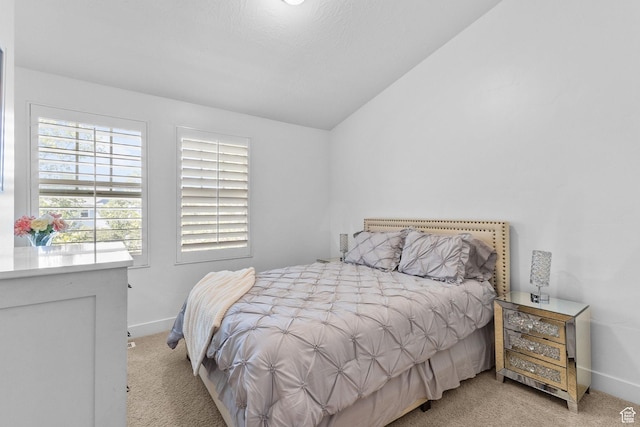 4269 W Lake Brg S, South Jordan, UT 84009 - bedroom with light colored carpet and lofted ceiling