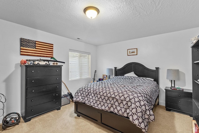 4269 W Lake Brg S, South Jordan, UT 84009 - carpeted bedroom featuring a textured ceiling