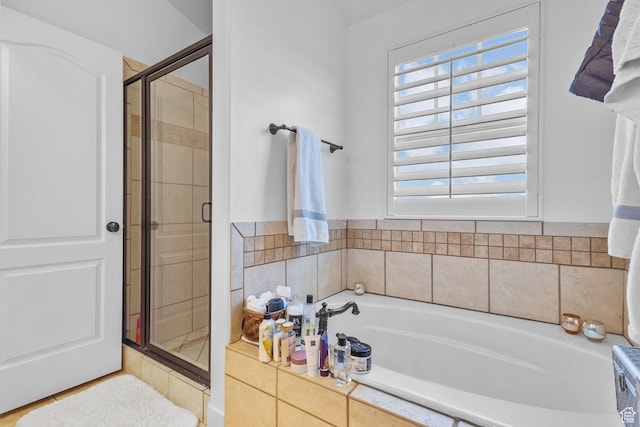 4269 W Lake Brg S, South Jordan, UT 84009 - full bathroom with a bath and a shower stall