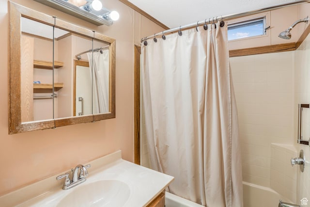 1225 N Dixie Downs Unit 119, St George, UT 84770 - full bath with vanity and shower / bath combination with curtain