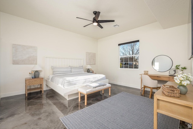 4254 W Cambridge Pkwy, Hurricane, UT 84737 - bedroom with baseboards and a ceiling fan