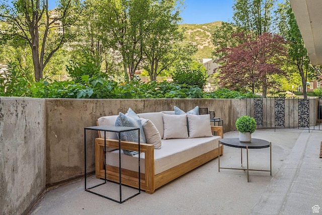 900 S Donner Way E Unit 405, Salt Lake City, UT 84108 - view of patio / terrace featuring an outdoor hangout area