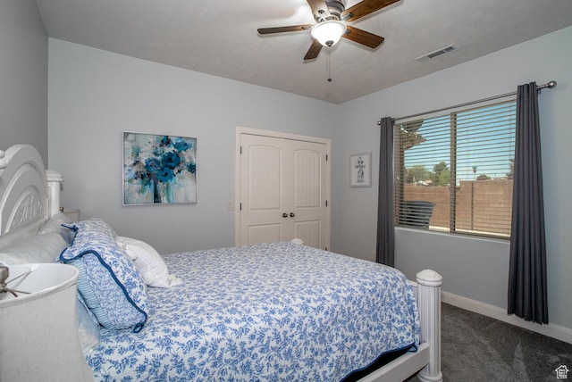 1430 W 365 N, Hurricane, UT 84737 - carpeted bedroom featuring ceiling fan and baseboards