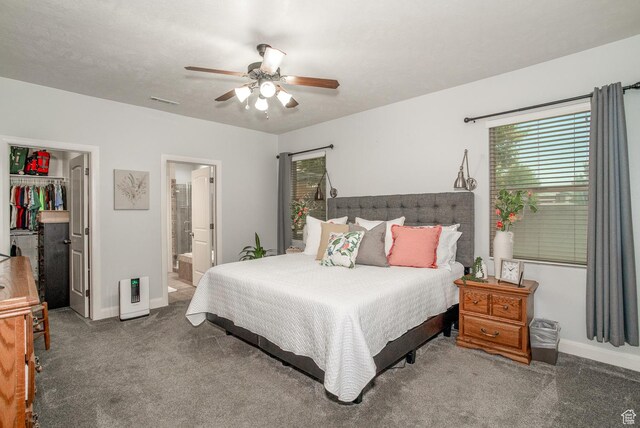 1430 W 365 N, Hurricane, UT 84737 - bedroom featuring carpet flooring, multiple windows, a walk in closet, and a closet