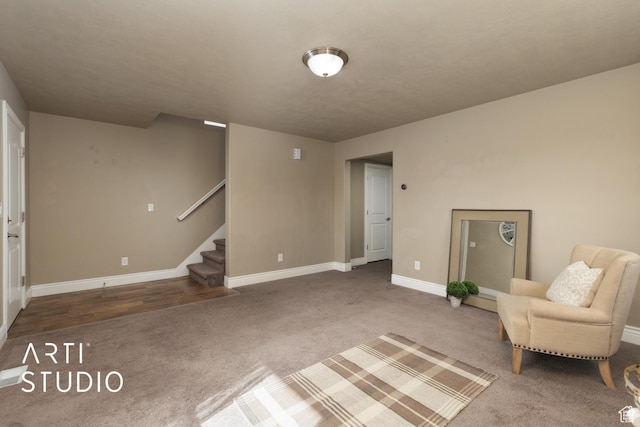 1789 N Aaron Dr E, Tooele, UT 84074 - living area with carpet floors and stairs