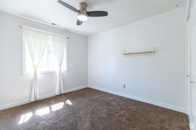 1033 S Southgate Ct W, Logan, UT 84321 - carpeted empty room with a ceiling fan and baseboards