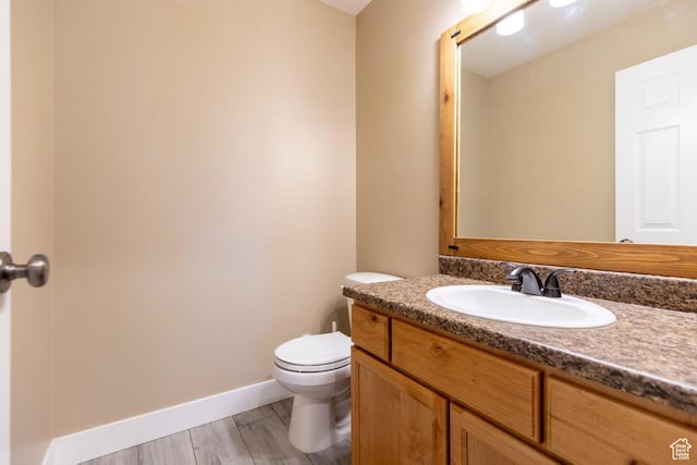 1033 S Southgate Ct W, Logan, UT 84321 - half bathroom with vanity and toilet