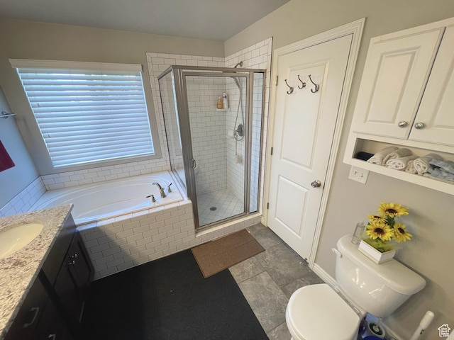 2433 N 1445 W, Clinton, UT 84015 - bathroom with a bath, a shower stall, and vanity