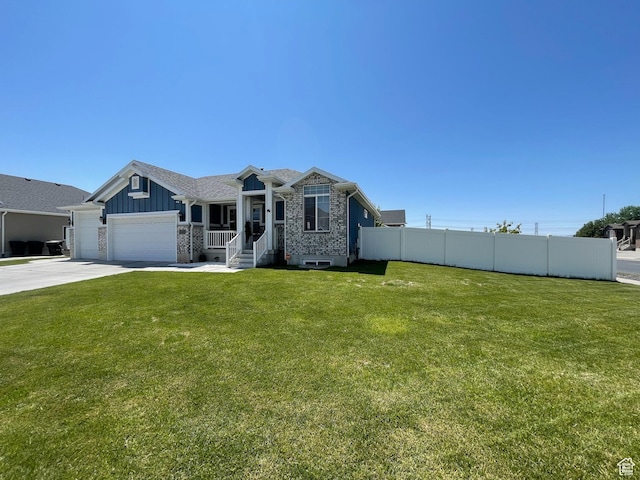 2433 N 1445 W, Clinton, UT 84015 - ranch-style house with a garage, driveway, board and batten siding, and brick siding