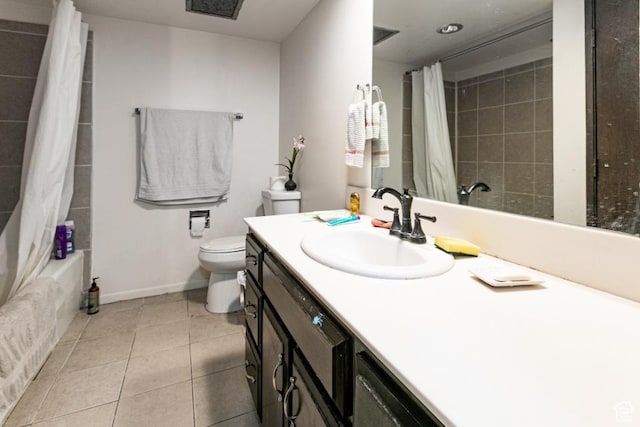 245 N Vine St Unit 205, Salt Lake City, UT 84103 - full bathroom with vanity, tile patterned flooring, and shower / bath combo with shower curtain