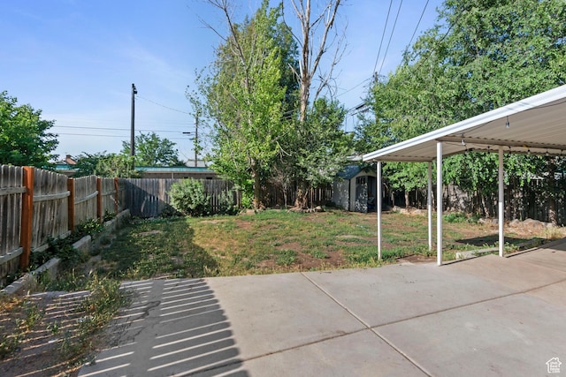 565 W 300 S, Provo, UT 84601 - fenced backyard featuring a patio and a shed