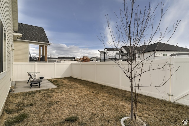 4925 W 3500 S, West Haven, UT 84401 - fenced backyard featuring a patio and a residential view