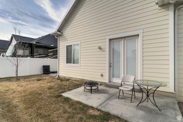 4925 W 3500 S, West Haven, UT 84401 - rear view of property featuring a patio and an outdoor fire pit