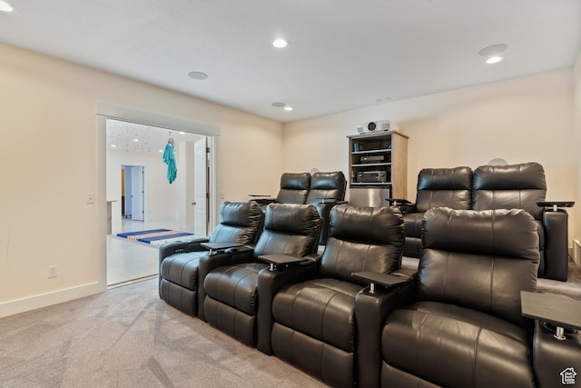 4925 W 3500 S, West Haven, UT 84401 - home theater room featuring carpet floors and recessed lighting