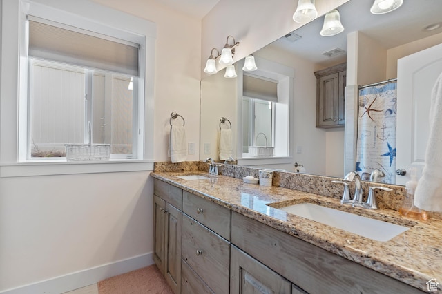 4925 W 3500 S, West Haven, UT 84401 - bathroom with double vanity and baseboards