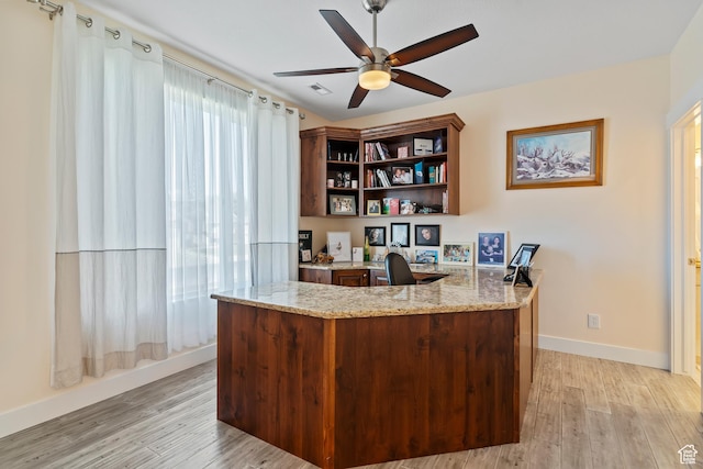 4925 W 3500 S, West Haven, UT 84401 - office space featuring ceiling fan and light wood finished floors