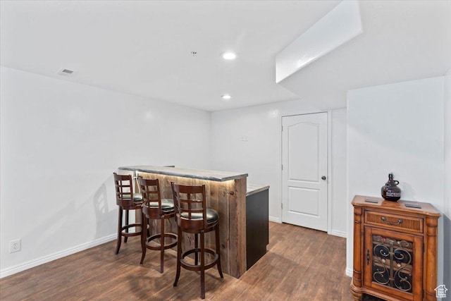 7217 W Mccuiston Ave S, Herriman, UT 84096 - indoor dry bar with dark wood-style flooring and recessed lighting