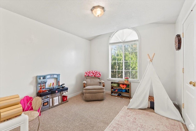 7217 W Mccuiston Ave S, Herriman, UT 84096 - game room featuring carpet flooring and a textured ceiling