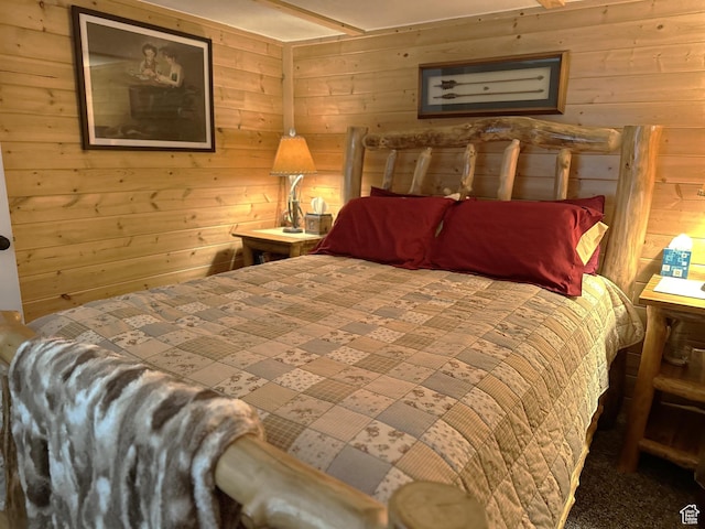 3077 S Edgemont Dr, Garden City, UT 84028 - bedroom featuring wood walls