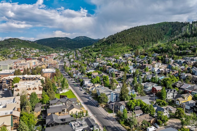 1035 Park Ave Unit 7-G, Park City, UT 84060 - aerial view of property's location with a mountain backdrop and nearby suburban area