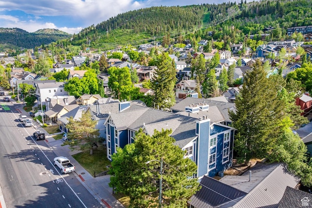 1035 Park Ave Unit 7-G, Park City, UT 84060 - aerial view of residential area with a forest and mountains
