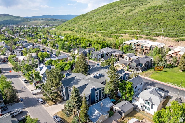 1035 Park Ave Unit 7-G, Park City, UT 84060 - aerial perspective of suburban area with a mountain backdrop
