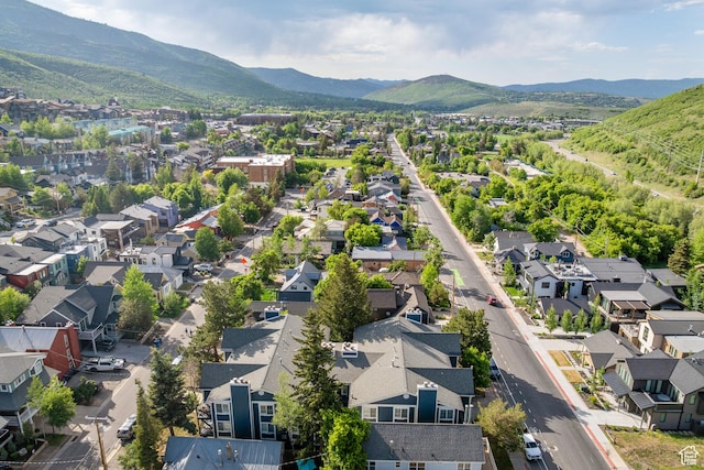 1035 Park Ave Unit 7-G, Park City, UT 84060 - aerial view of residential area featuring a mountain backdrop