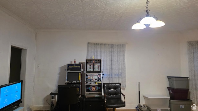 358 E 11th St, Ogden, UT 84404 - office area with ornamental molding and baseboards