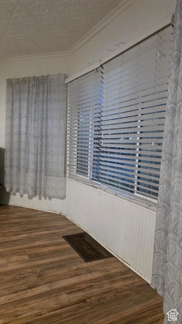 358 E 11th St, Ogden, UT 84404 - spare room with ornamental molding and wood finished floors