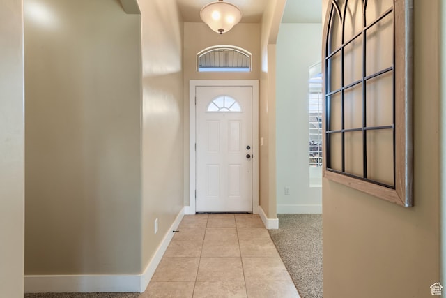 3535 W Overlook Dr, Layton, UT 84041 - entrance foyer featuring light tile patterned floors and light carpet