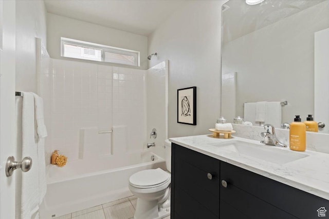9714 S Oia Ln W, South Jordan, UT 84095 - full bathroom with vanity, shower / washtub combination, and tile patterned flooring