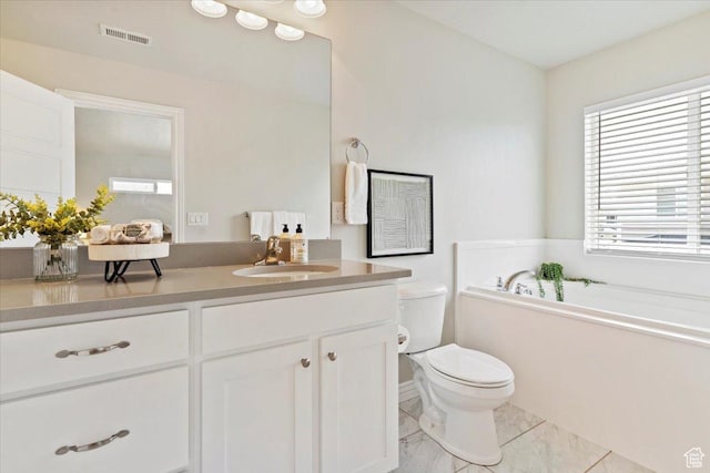 9714 S Oia Ln W, South Jordan, UT 84095 - bathroom with a garden tub and vanity