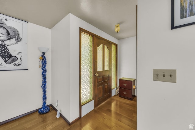 1731 E 1460 N, Logan, UT 84341 - foyer with wood finished floors and baseboards